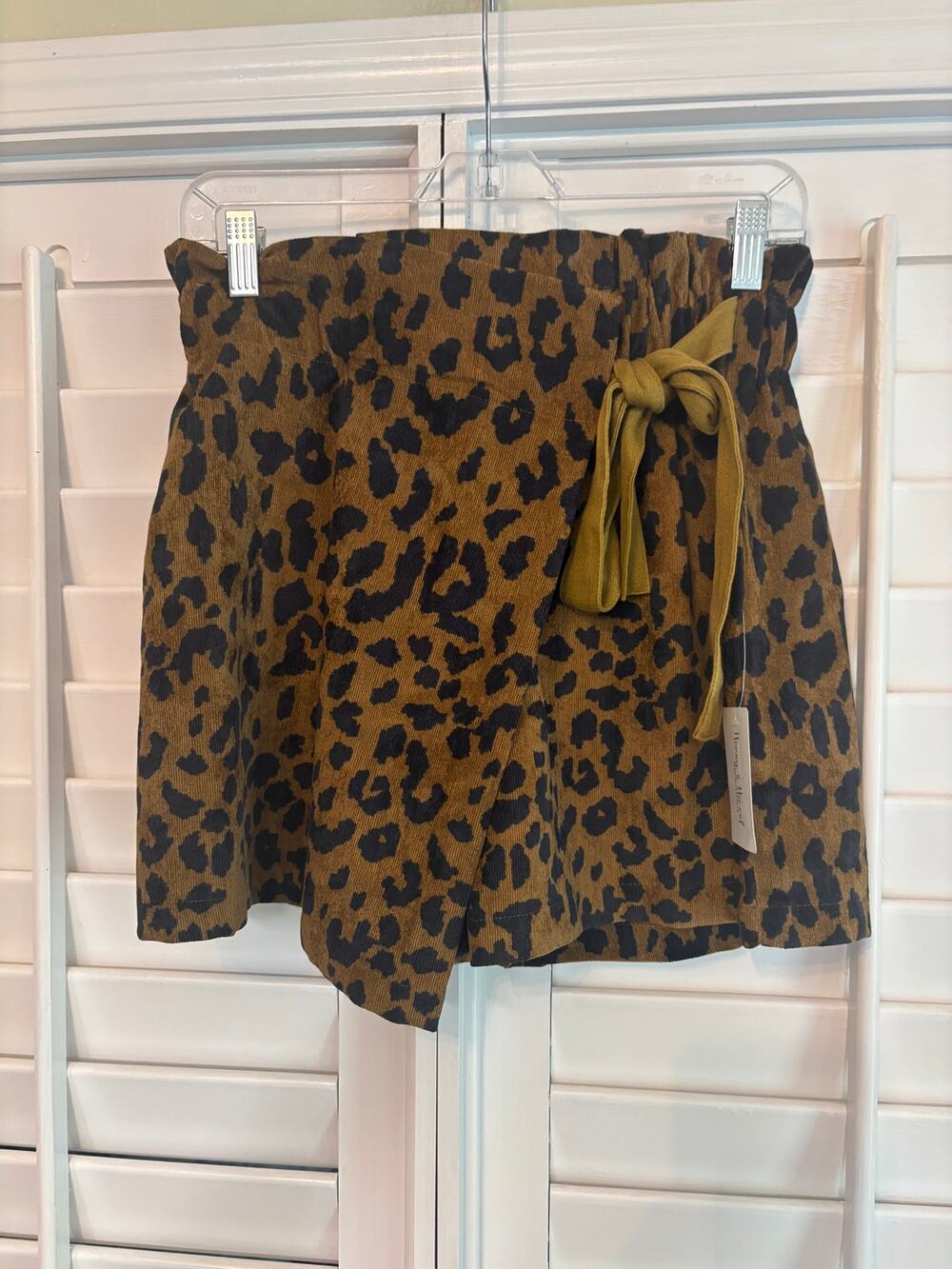 Entro Brown And Black Animal Print Skort Size Small